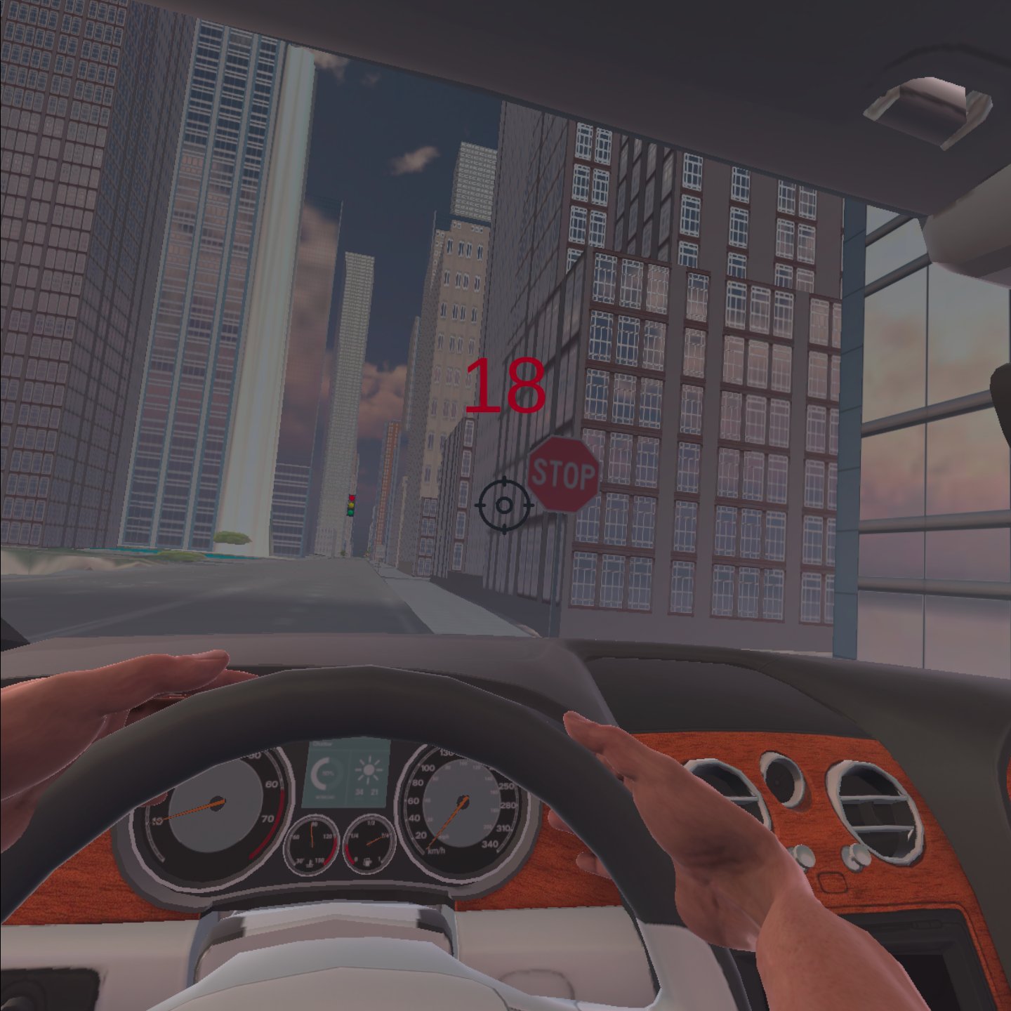 VR Driving simulation done by XRBax for Neurofit